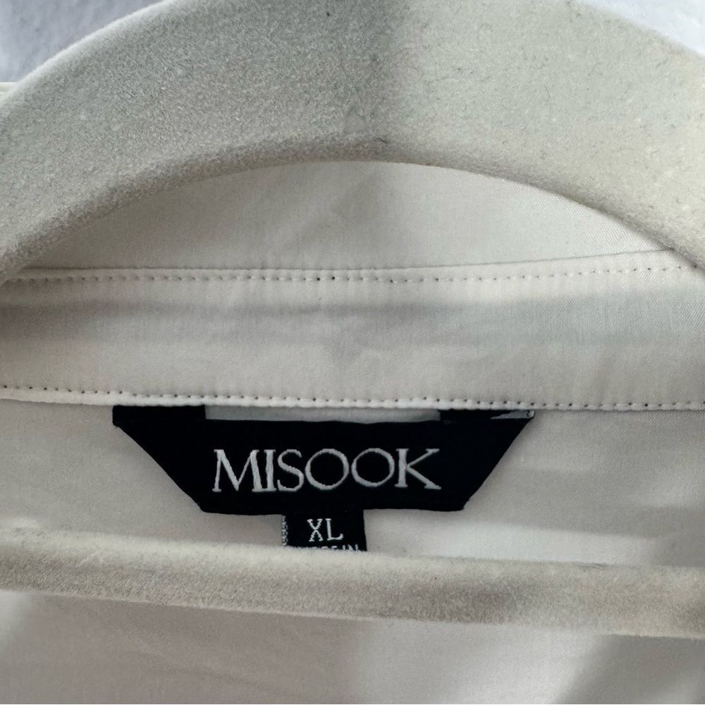 Misook Button Down Sleeveless Top Size Xl - image 3